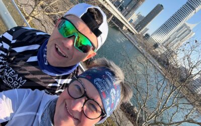 Barbara und Michi beim 3. Lauf der VCM Winterlaufserie