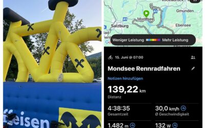 Jacqueline beim Mondsee Radmarathon