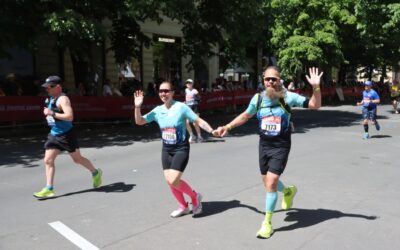 Die Daniels beim Prag Marathon