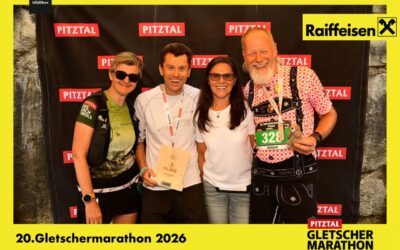 Barbara und Michael starteten beim Pitztaler Gletschermarathon