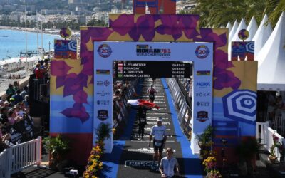 Renate bei der Ironman 70.3 WM in Nizza