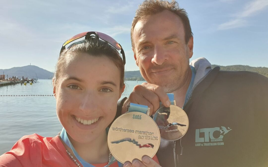 Elisa und Robert laufen den Wörthersee Marathon
